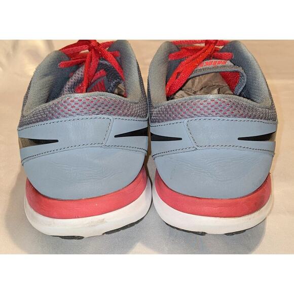 Nike Mens Flex 2014 Gray Red Lace Up Running Shoes Size 14 Sneakers 642791-003 - Picture 4 of 10